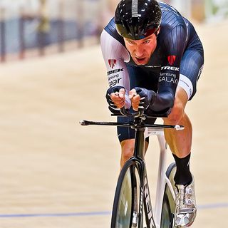 Jens Voigt during his Hour Record attempt