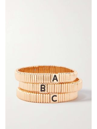 Alphabet Gold-Tone Bracelet