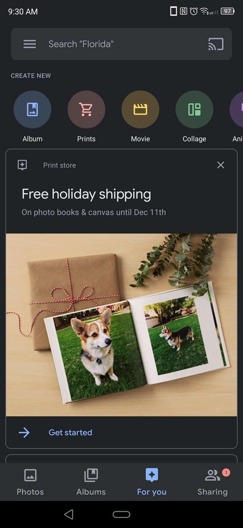 Google Photos for you renamed tab
