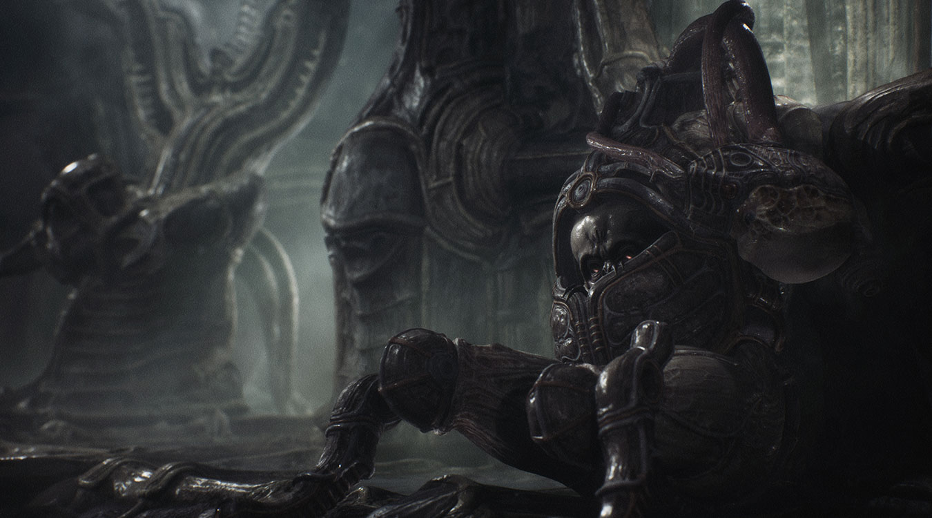Scorn Screenshot: In Scorn ist nicht nur die Spielwelt, sondern auch das Gegnergesocks abwechslungsreich und toll gestaltet