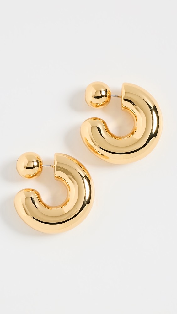 Tome Large Hoops - High Polish Gold