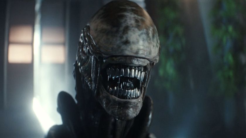 Close-up on younger Xenomorph face and teeth in Alien: Earth Season 1 finale