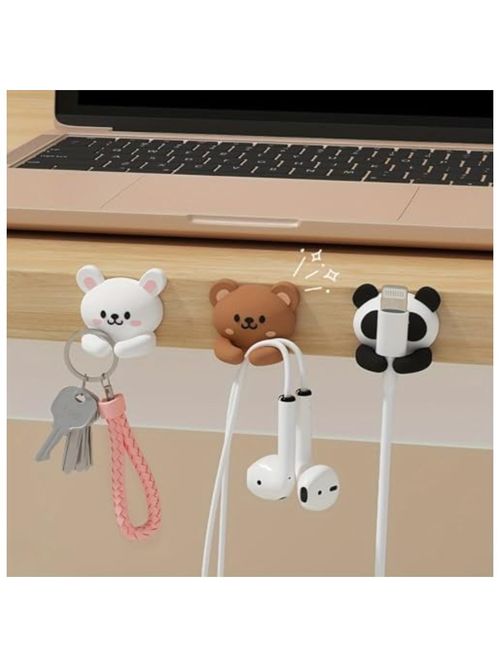 3 Pack Cute Animal Cable Clips