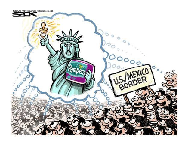 Political cartoon immigration