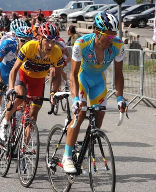 Alberto Contador and Janez Brajkovic, Criterium du Dauphine 2010, stage 4