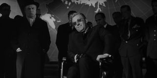 Peter Sellers as the title character of Dr. Strangelove