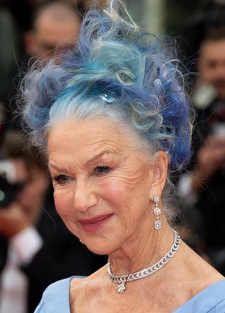 Helen Mirren attends the "Jeanne du Barry" Screening & opening ceremony red carpet at the 76th annual Cannes film festival at Palais des Festivals on May 16, 2023 in Cannes, France