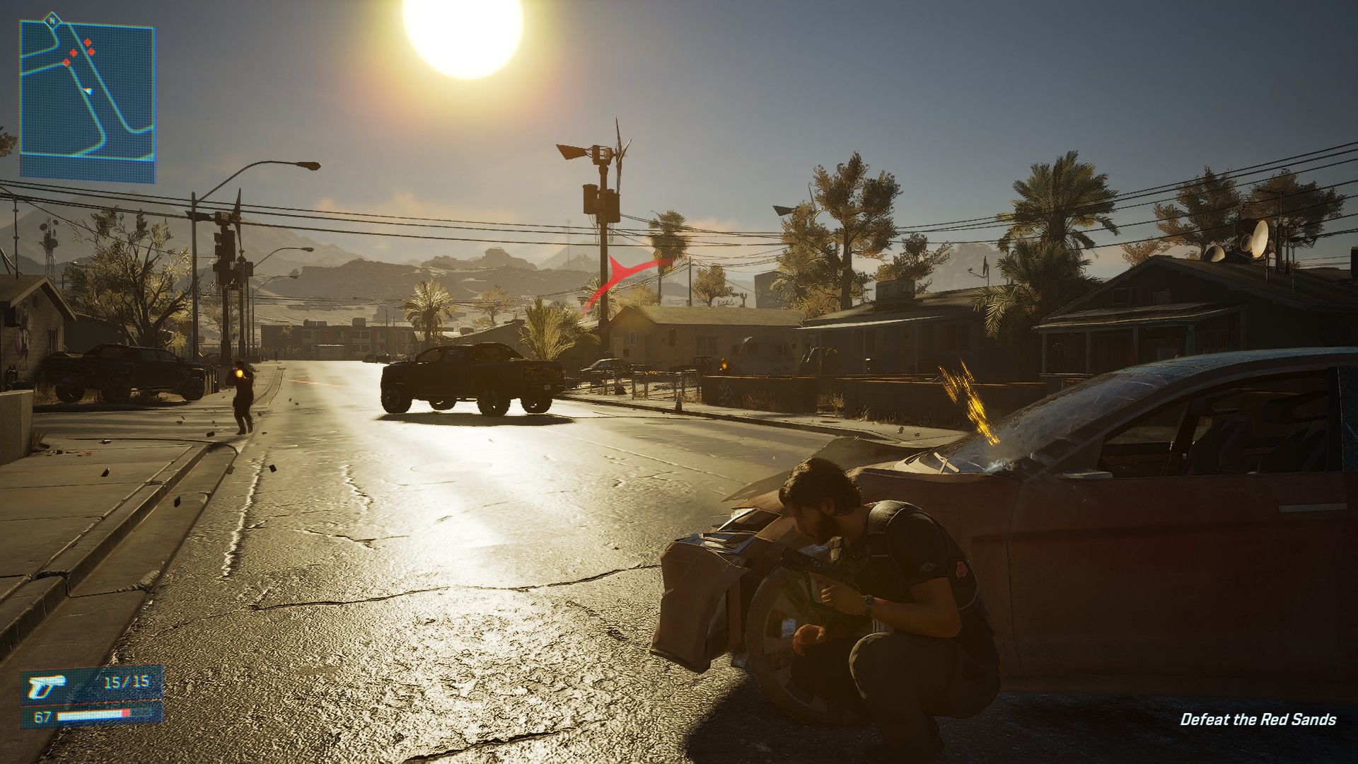 Jacob Diaz takes cover in MindsEye