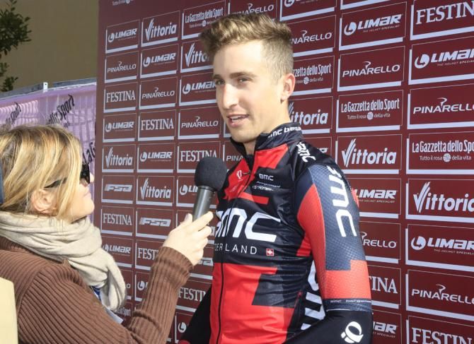 Taylor Phinney (BMC) at the start of the 2013 Strade Bianche