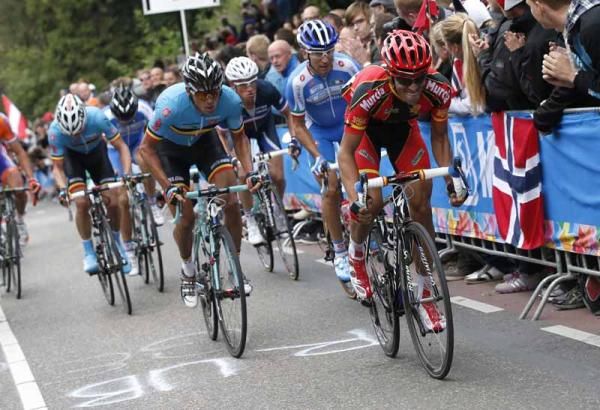 Alberto Contador (Spain) was often sent on the attack to try and soften up the opposition