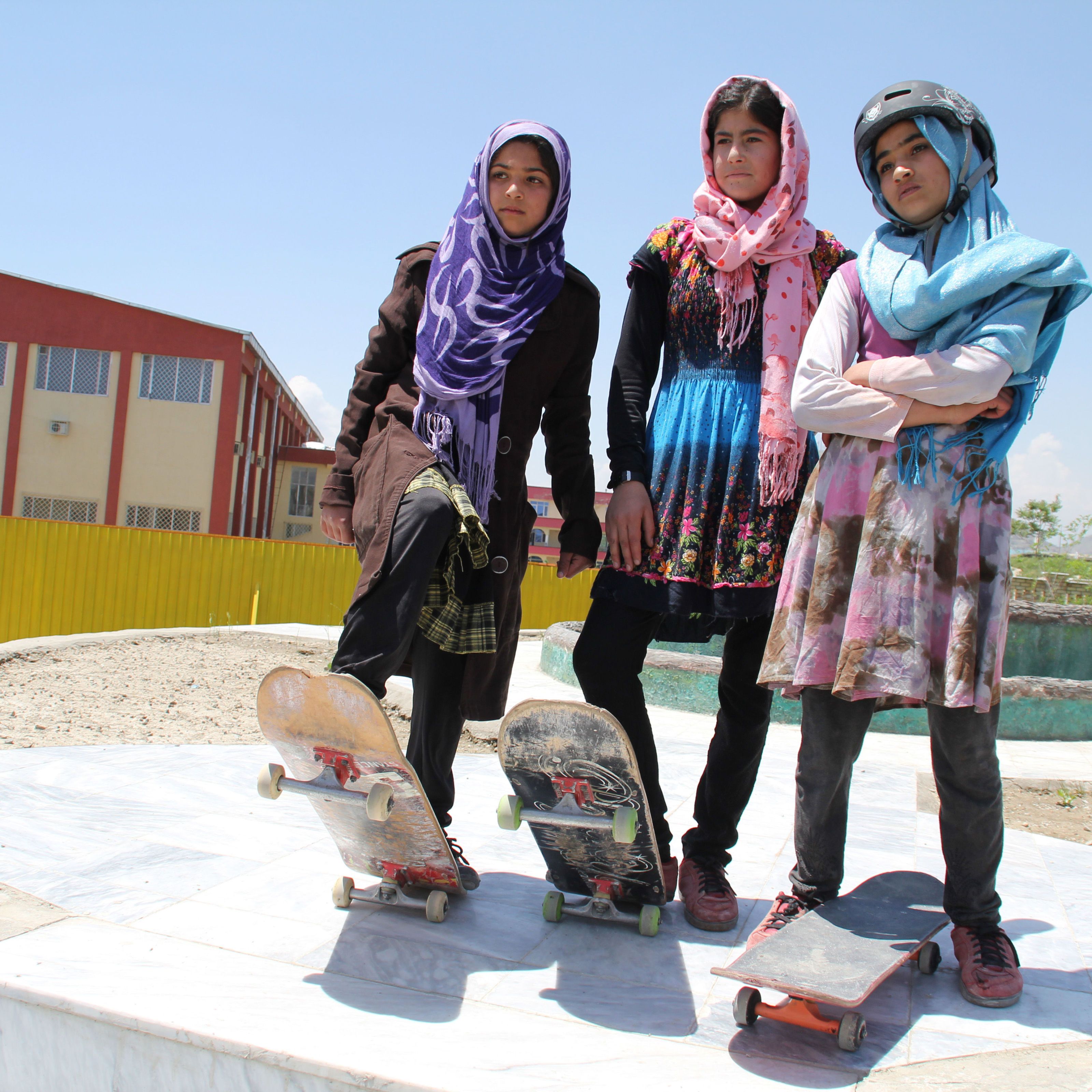 Hq Porner Fly Girl Movie 2010 - Skatestian Afghanistan Skateboard School Female Empowerment - UN World  Humanity Day | Marie Claire