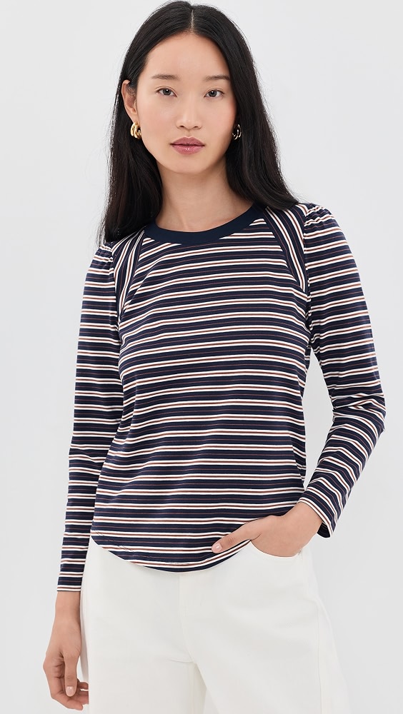 Mason Baseball Tee - Heritage Navy Multi