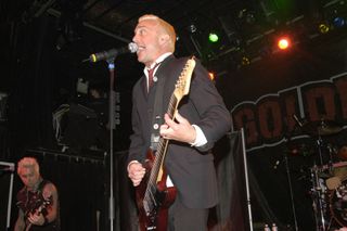 John performing with Goldfinger at New York's Irving Plaza in 2005