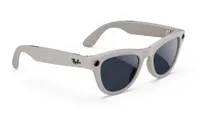 Meta Shiny Chalky Gray with Clear to Sapphire Transitions
