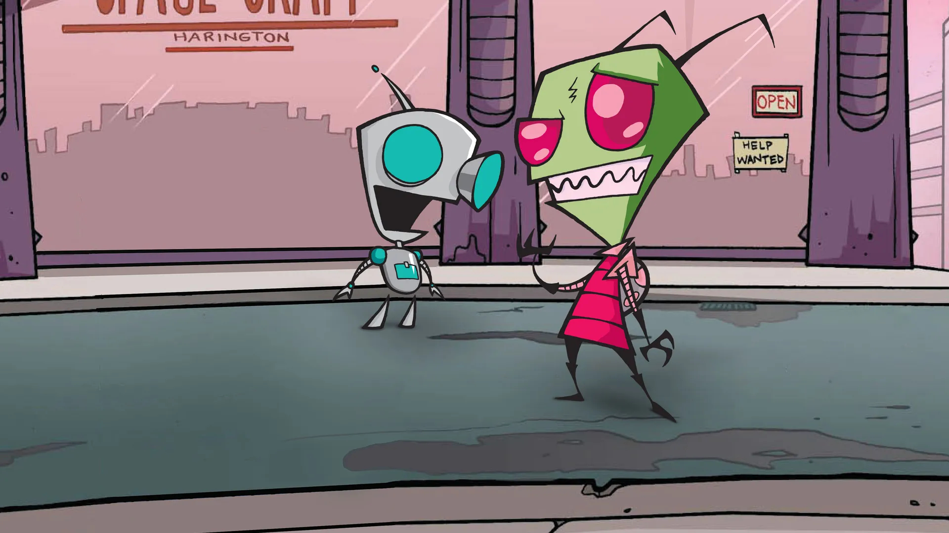 Screenshot from the sci-fi cartoon series Invader Zim