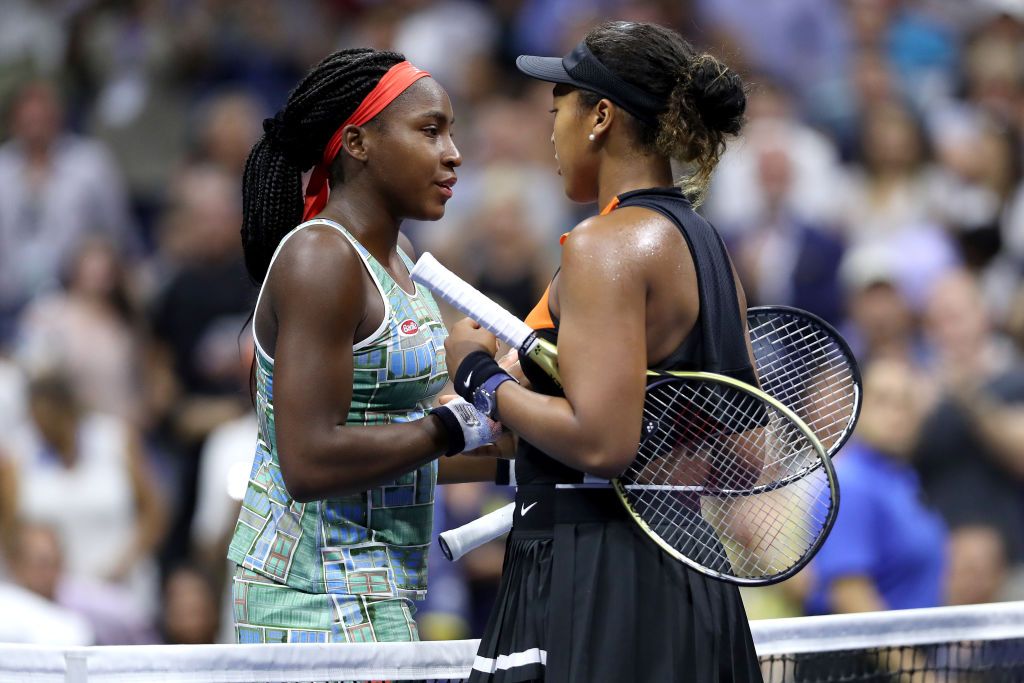 Naomi Osaka and Coco Gauff.