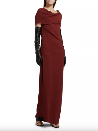 The Row, Nassau Silk Draped Maxi Dress