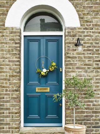 traditional front door painted for a refresh