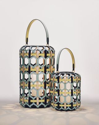 Leather lantern by Louis Vuitton Objets Nomades