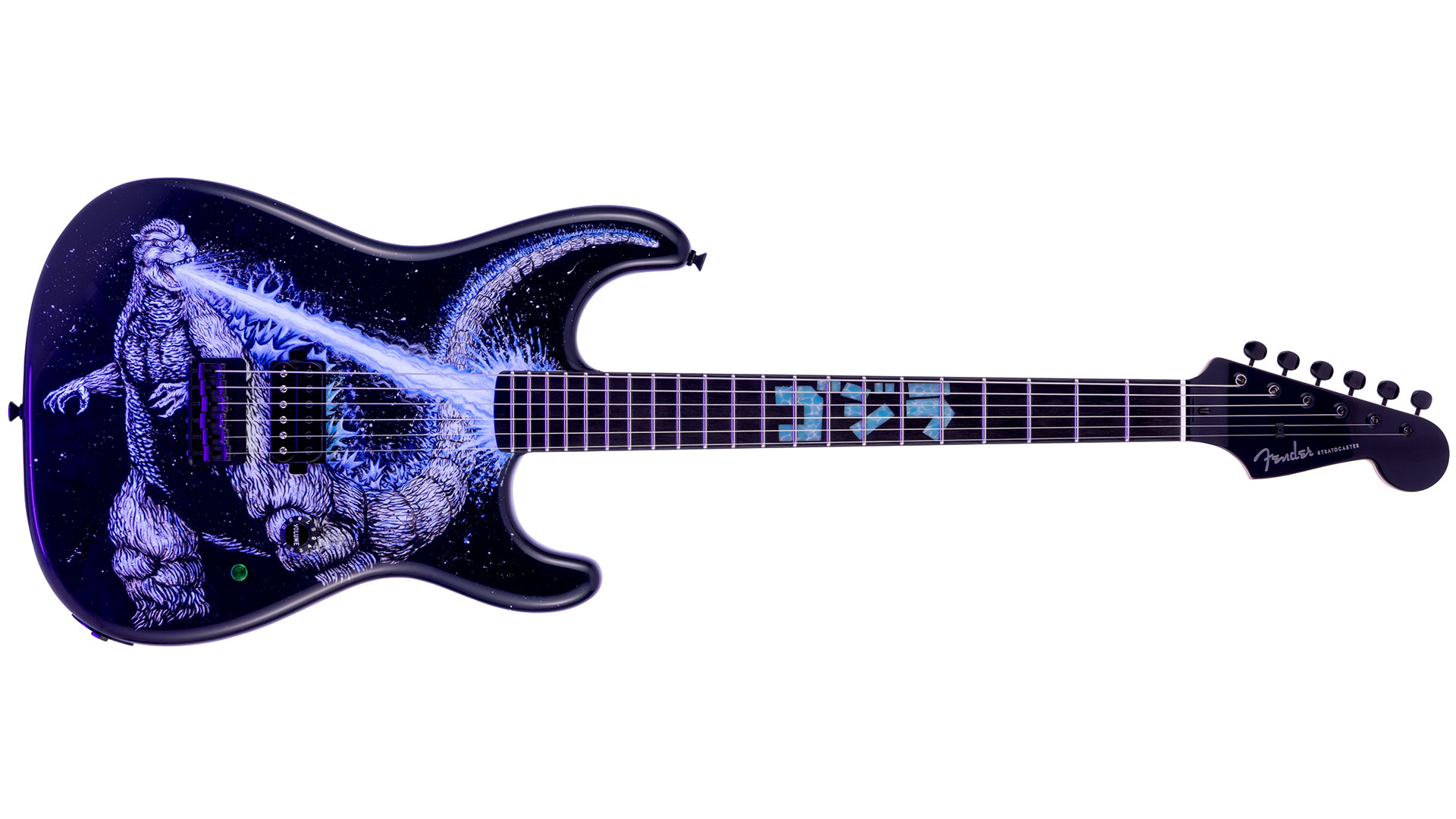 Fender Limited Edition Masterbuilt Godzilla Stratocaster blacklight