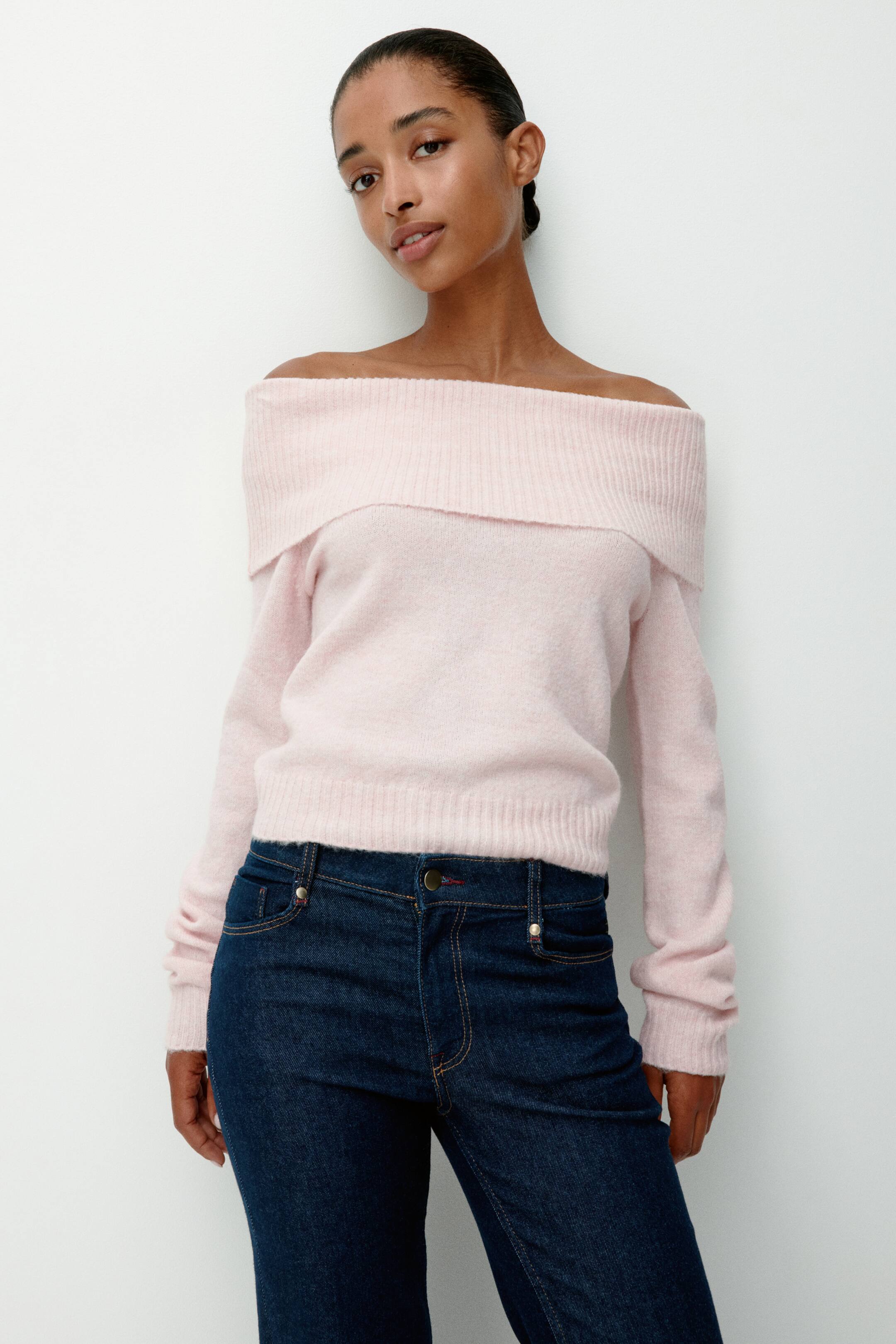 H&amp;amp;M, Off-the-Shoulder Sweater