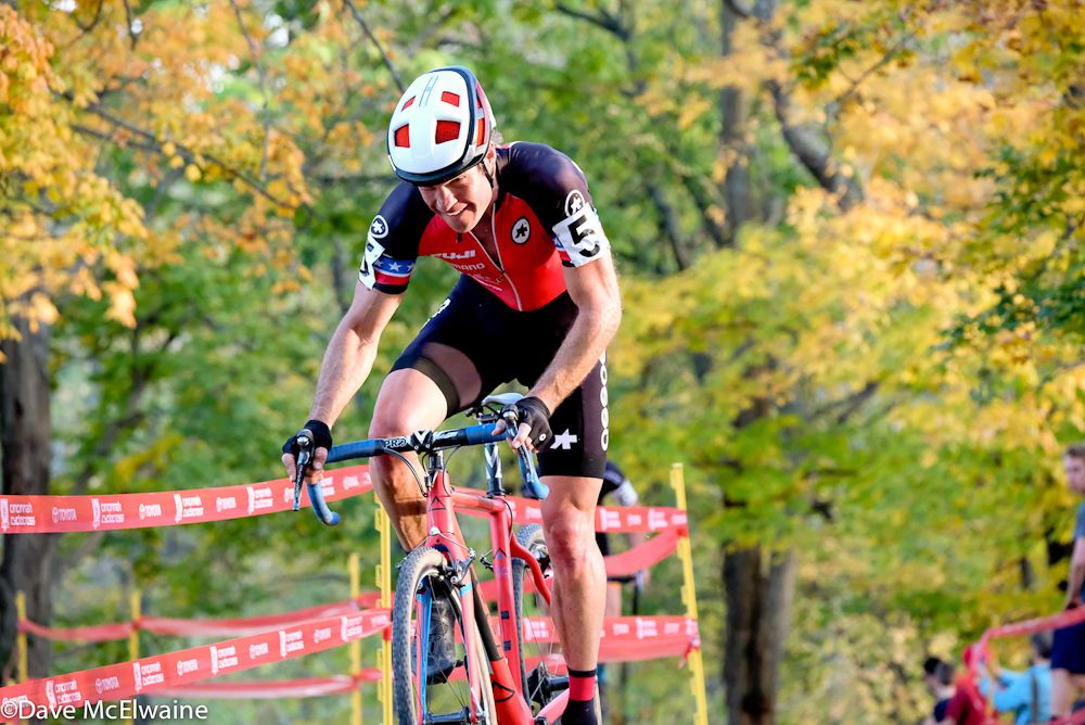 Former US Champion Jonathan Page (Fuji) hammering out of the saddle