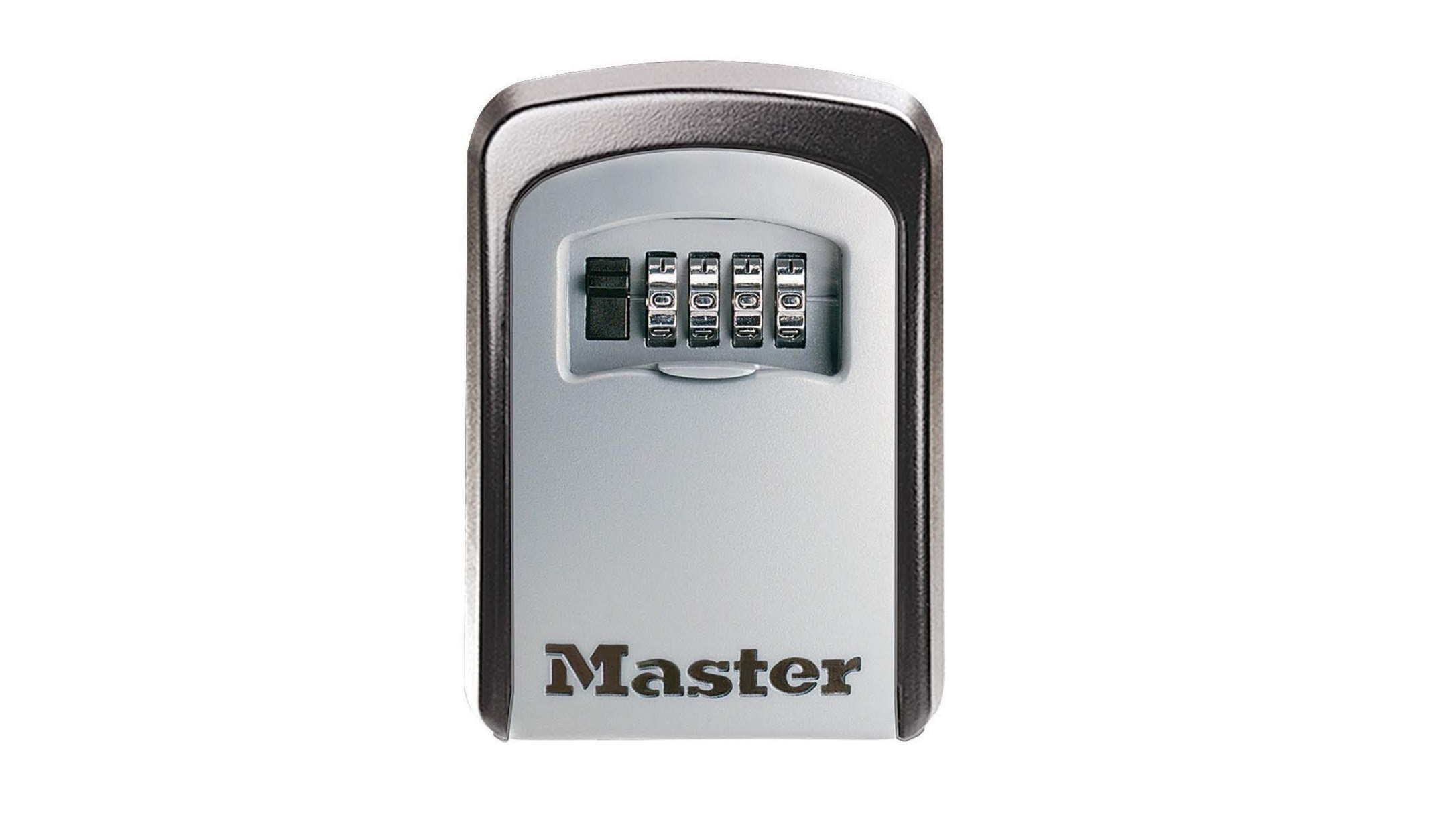 A Masterlock branded, wall-mountable combination key lock box