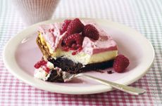 Raspberry cheesecake brownie