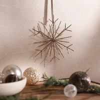 Glitter Starburst Decoration - Large |was £15now £10.50 at The White Company