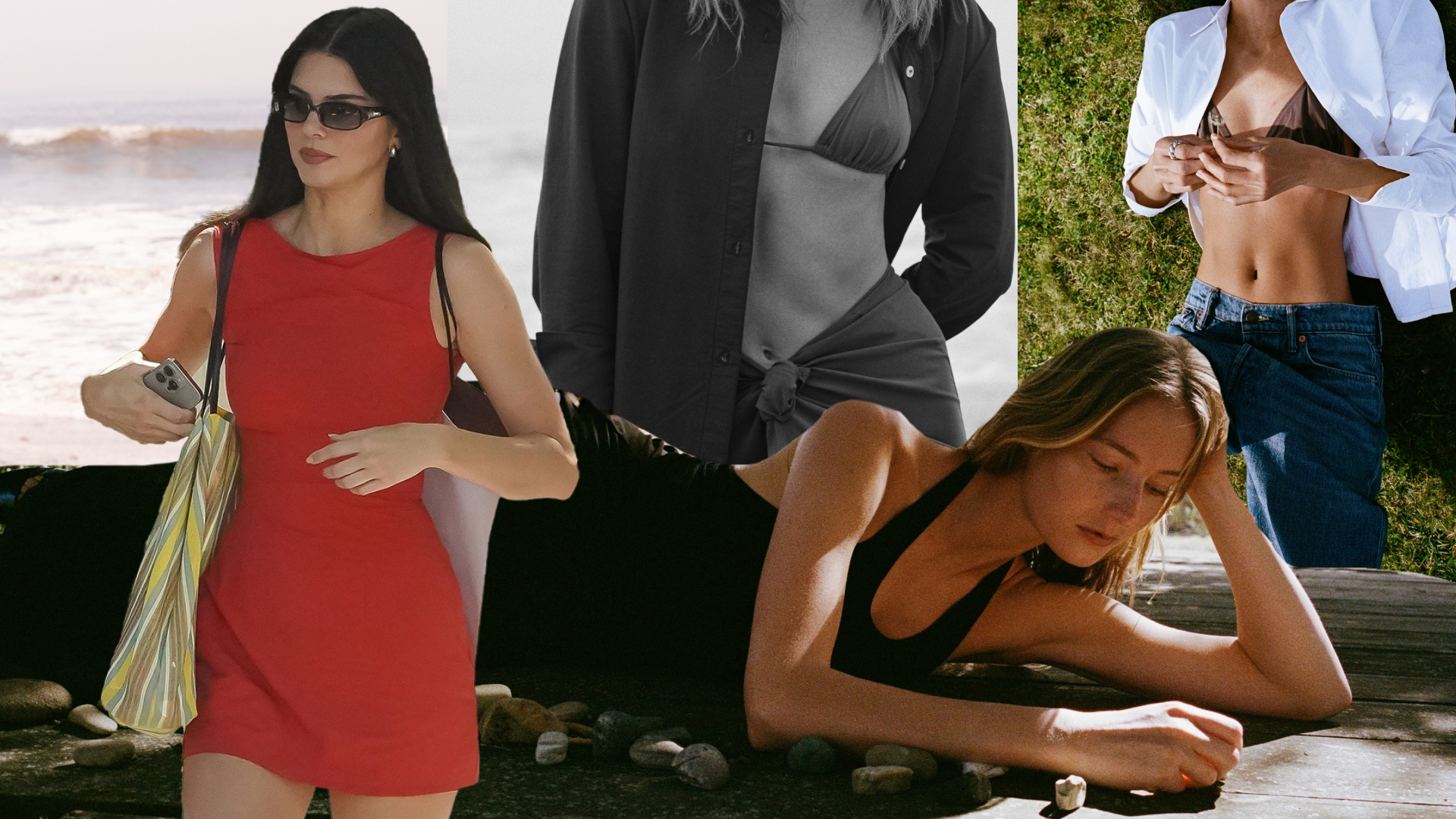 Kendall Jenner collage claudent upf clothing