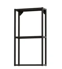 ENHET Wall fr w shelves, anthracite | £25 each at IKEA