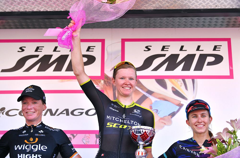 Jolien D'hoore (Mitchelton-Scott) wins the third stage at the Giro Rosa