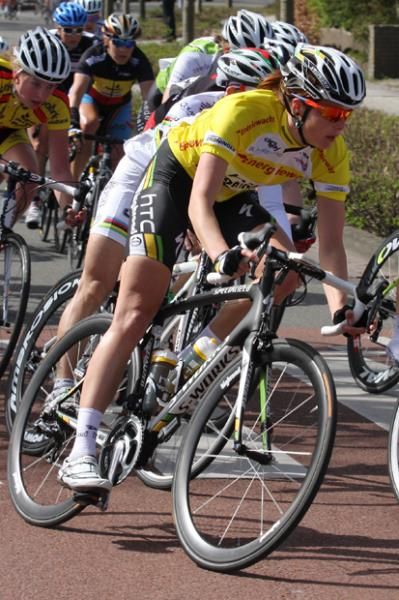 Overall leader Adrie Visser (HTC Highroad Women)
