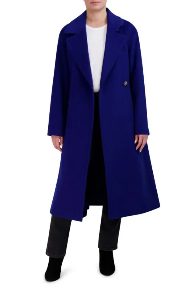 Cole Haan, Wool Blend Longline Coat