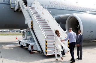 prince william duchess kate diverted flight pakistan