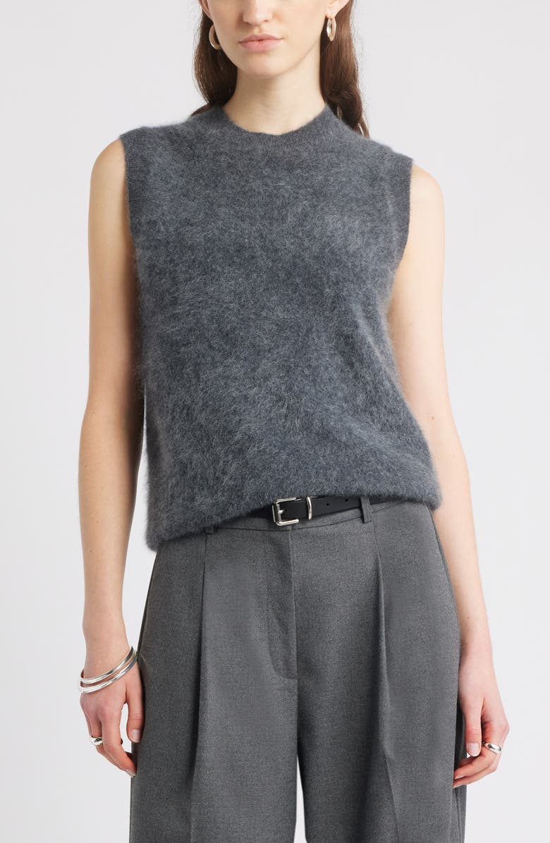 Brushed Cashmere Sweater Vest
