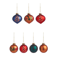 Christmas Cottage Assorted Glass Baubles |was £10now £8 at John Lewis