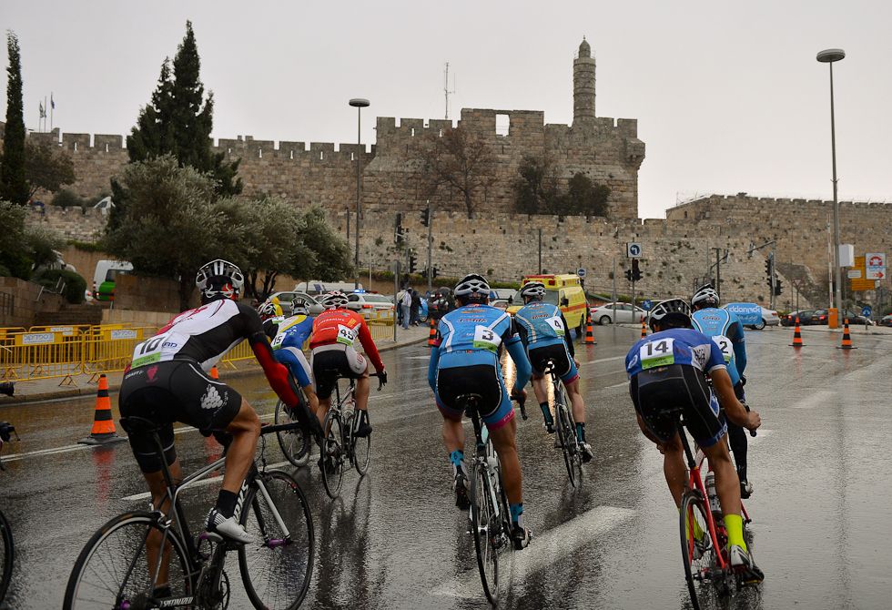 A soggy race in 2014 outside the old city of Jerusalem launched the Israel Cycling Academy team