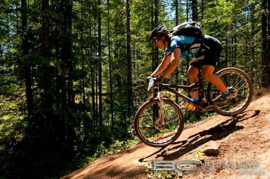 Getting way behind the seat was helpful on the steep descents.