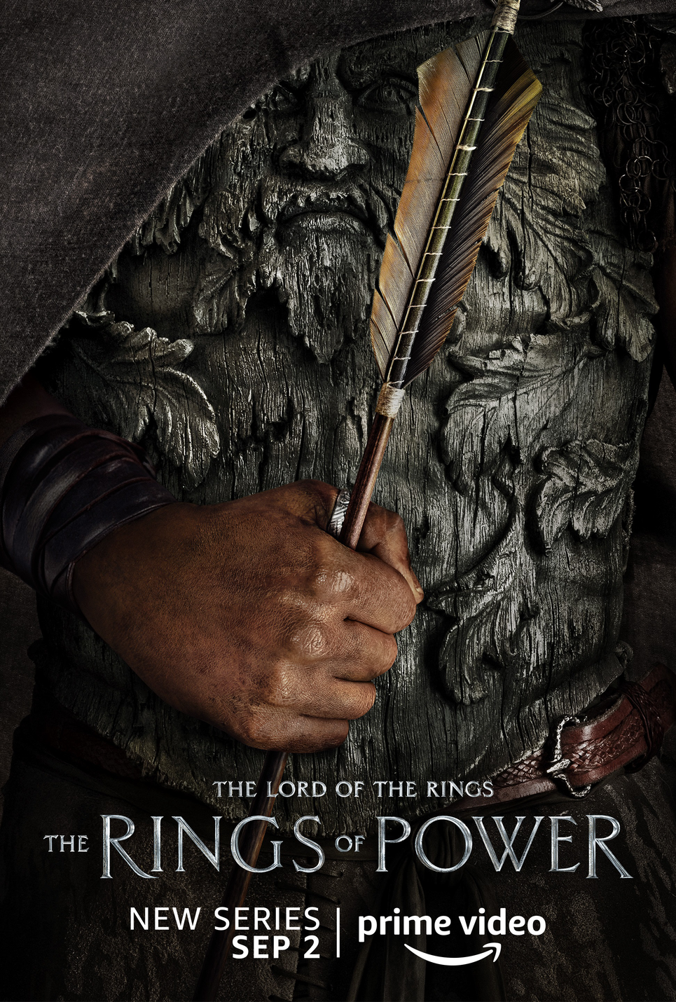 A poster for the Lord of The Rings: The Rings of Power Series