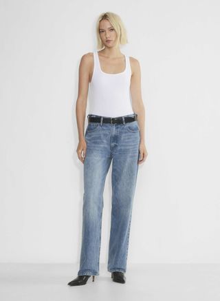 Low Rise Stride Wide-Leg Jeans