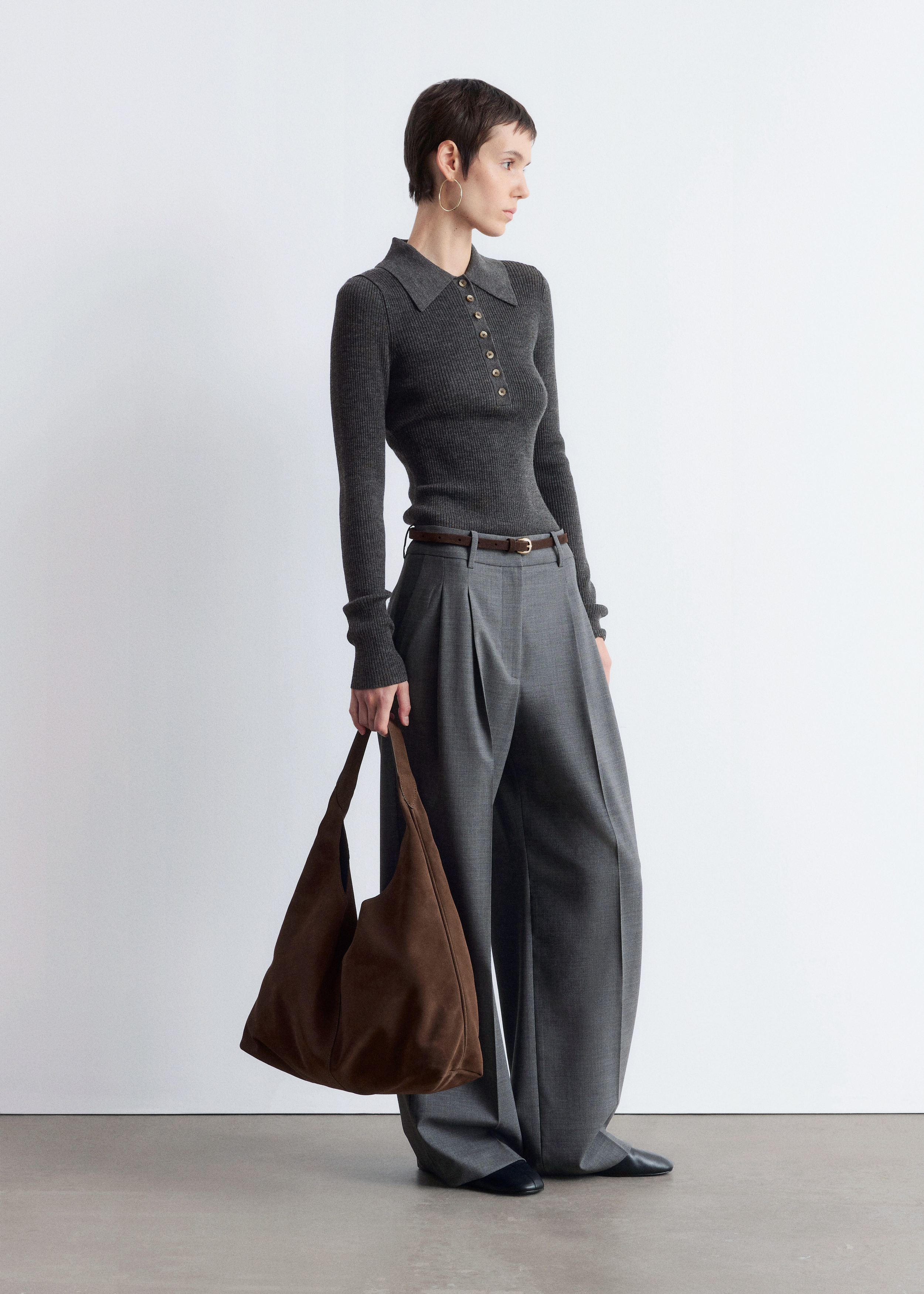 Large Suede Tote Bag