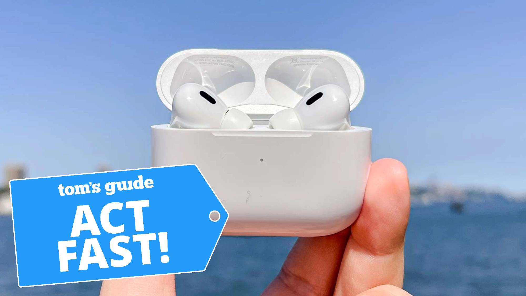 AirPods Pro 2 with a Tom's Guide deal tag