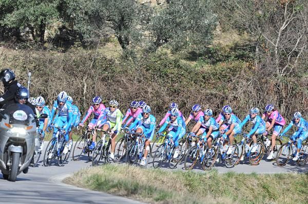 The Colnago CSF Inox team led the chase