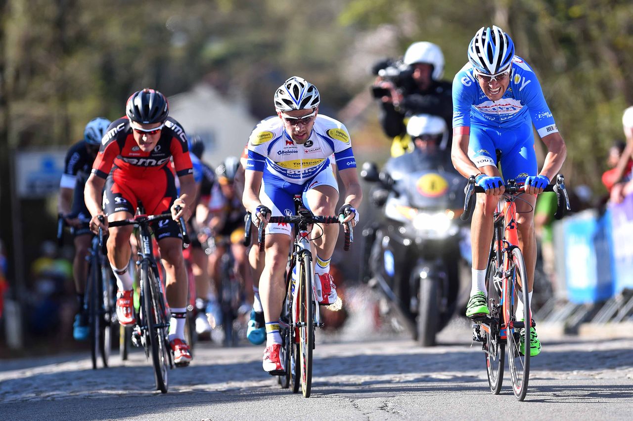 Marco Marcaot (Wanty-Groupe Gobert) attacks