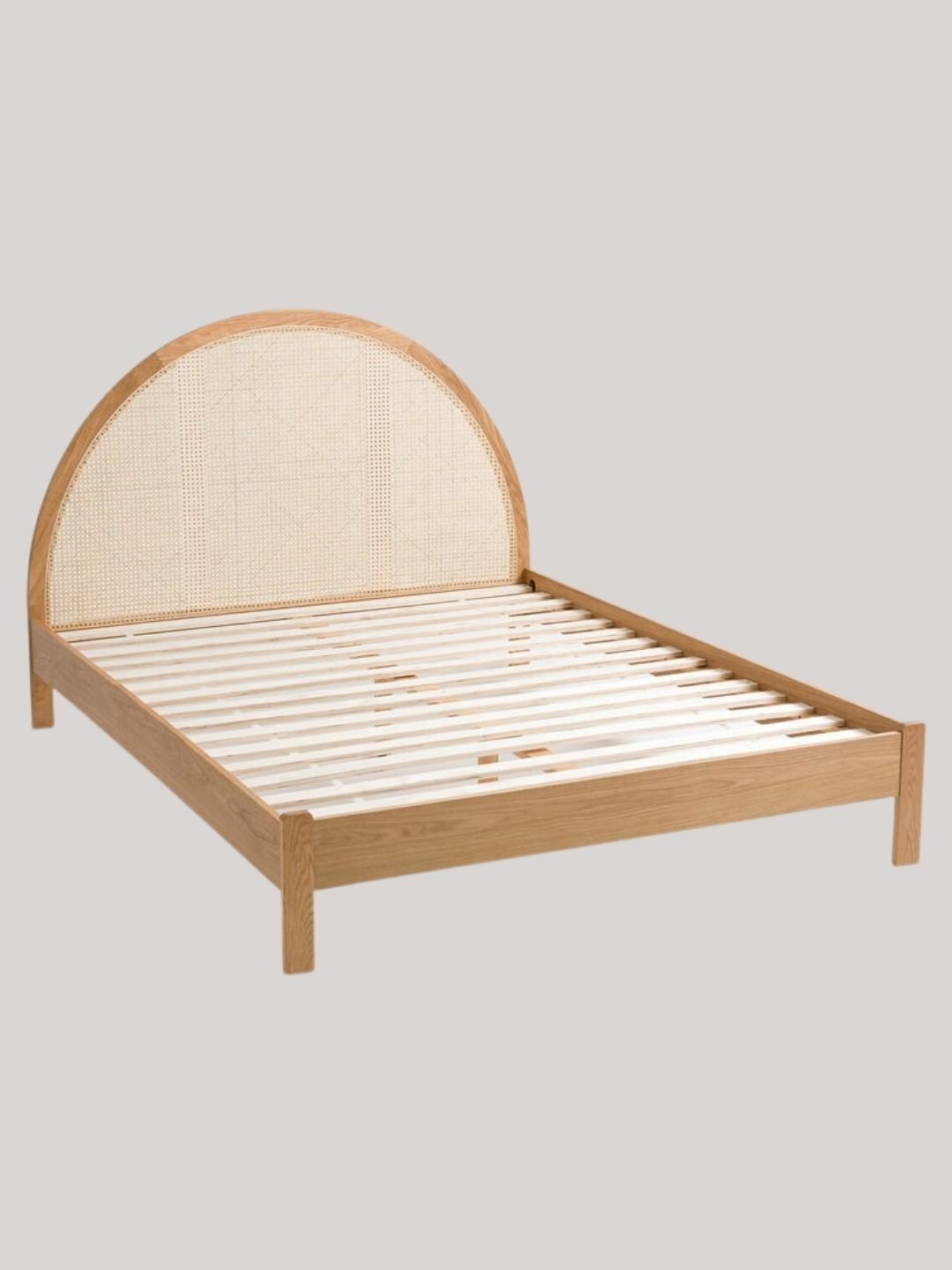 La Redoute, Homi Bed With Bed Base and Canework Headboard