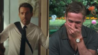 Ryan Reynolds in Red Notice and Ryan Gosling in Crazy, Stupid, Love. screenshots