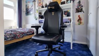 A shot of the Secret Lab TITAN Evo chair in a gaming space