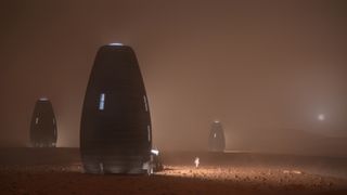 Team AI SpaceFactory won first place in the final phase of NASA's 3D-Printed Habitat Challenge with Marsha, a tall, thin proposed habitat for the surface of Mars designed to be built autonomously.
