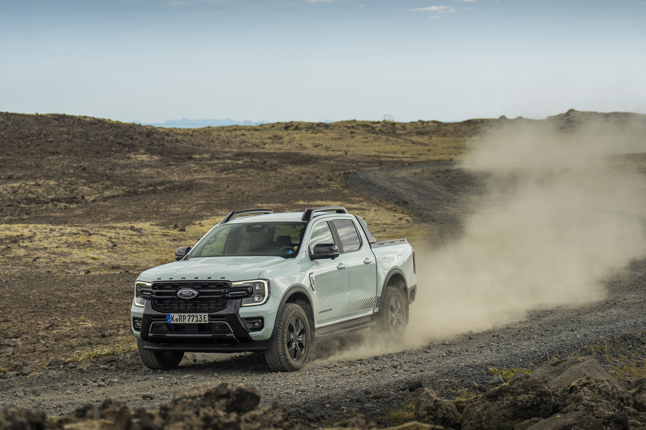Ford Ranger PHEV zooming around Iceland